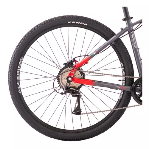 BICICILETA ELETRICA OGGI 29 BW 8.0 32KM/H 8V CINZA/VERMELHO