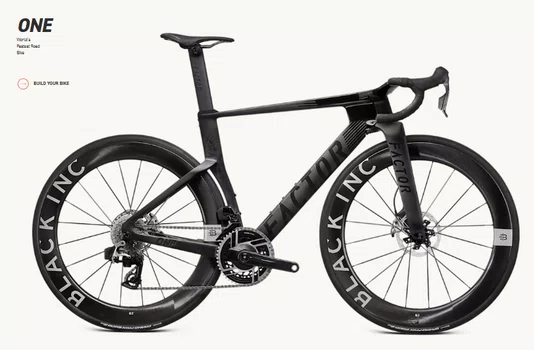 Bicicleta Factor One Sram Red Power Meter 2026 Onyx Preta Tam 56