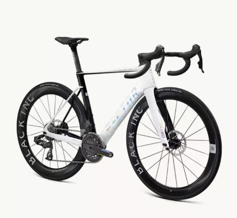 Bicicleta Factor Ostro Vam White Chrome Shimano Dura Ace Di2