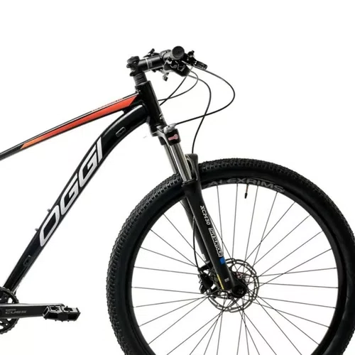 Bicicleta Oggi 7.1 Shimano Cues 10v 2026 Preto/Laranja/Cinza