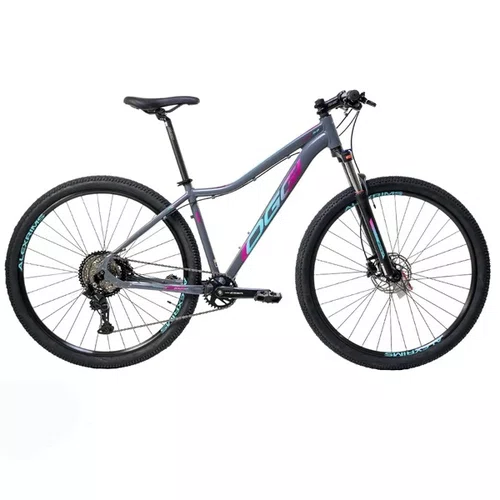 BICICLETA OGGI 29 FLOAT 5.0 SHIMANO ESSA 8V GRAFITE/ROSA