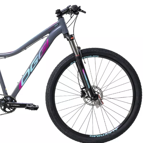Bicicleta Oggi Float 5.0 HDS Shimano Essa 8v - Grafite/Rosa