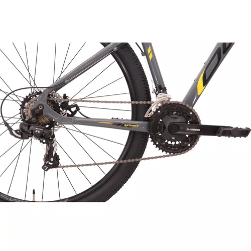 Bicicleta Oggi 29 Float Sport Shimano 21v - Grafite/Amarelo