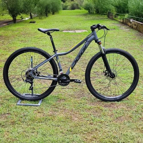 BICICLETA OGGI 29 FLOAT SPORT TOURNEY 21V Preto/Amarelo Neon
