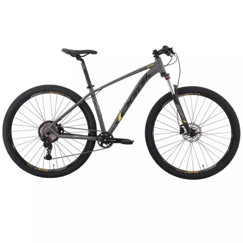 Bicicleta 29 Oggi Hacker Hds Shimano Essa 8v Grafite/Amarelo