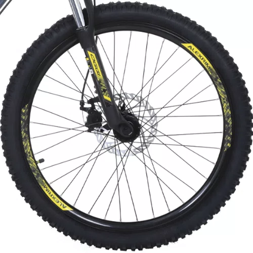 BICICLETA OGGI ARO 24 HACKER 21V ALUMINIO CINZA