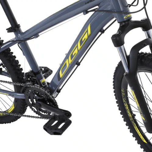 BICICLETA OGGI ARO 24 HACKER 21V ALUMINIO CINZA
