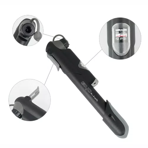 BOMBA DE AR PARA BICICLETA MINI PUMB GP41 C/MANOMETRO