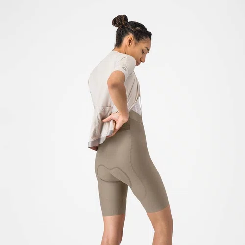 Bretelle Ciclismo Castelli Espresso 2 Feminino - Bege