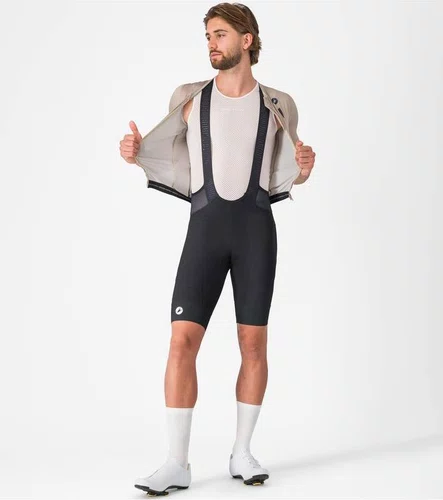 Bretelle Ciclisco Castelli Endurance 4 Masculino - Preto