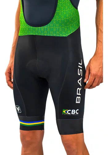Bretelle Ciclismo Free Force Masculino Brasil Collection Cbc