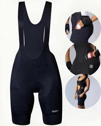 BRETELLE CICLISMO MAURO RIBEIRO FEMININO POCKET PRETO