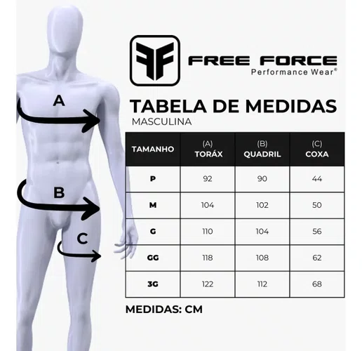 BRETELLE FREE FORCE MASCULINO TRAINING CINZA 2025