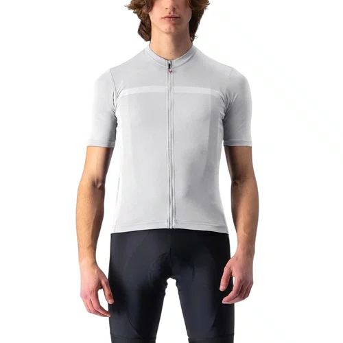 Camisa Ciclismo Castelli Masculina Classifica Prata/Cinza