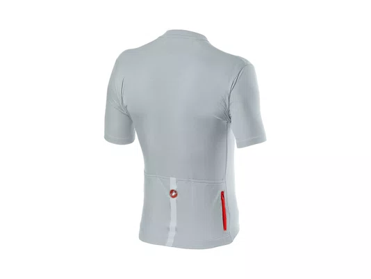 Camisa Ciclismo Castelli Masculina Classifica Prata/Cinza