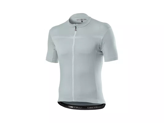 Camisa Ciclismo Castelli Masculina Classifica Prata/Cinza