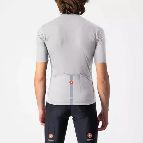 Camisa Ciclismo Castelli Masculina Classifica Prata/Cinza