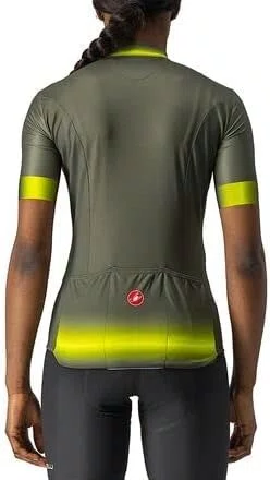 Camisa Ciclismo Castelli Feminina Gradient Verde Militar