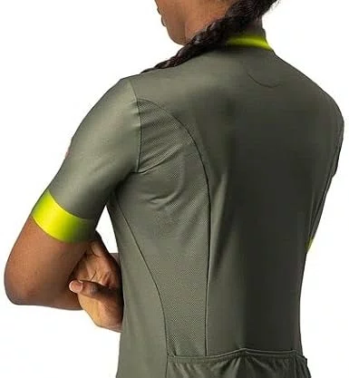 Camisa Ciclismo Castelli Feminina Gradient Verde Militar