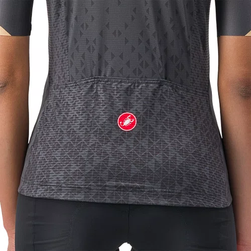 Camisa Ciclismo Castelli Feminina Pezzi - Cinza