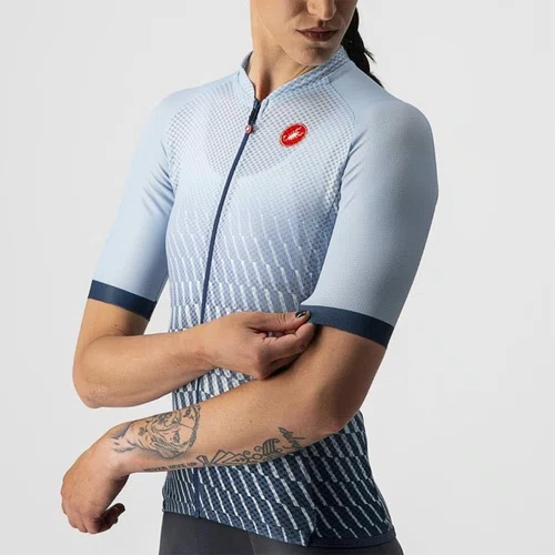 Camisa Ciclismo Castelli Feminino Climber's 2.0 Azul Claro
