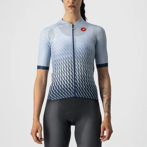 Camisa Ciclismo Castelli Feminino Climber's 2.0 Azul Claro