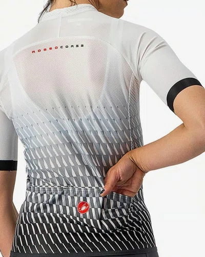 Camisa Ciclismo Castelli Feminino Climber's 2.0 Branco/Preto