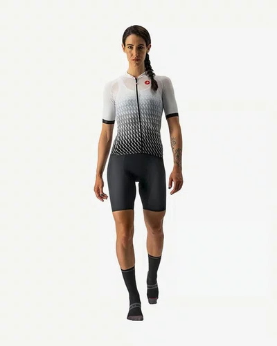 Camisa Ciclismo Castelli Feminino Climber's 2.0 Branco/Preto