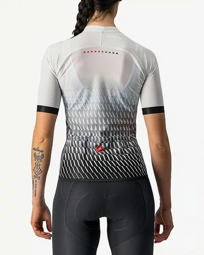 Camisa Ciclismo Castelli Feminino Climber's 2.0 Branco/Preto