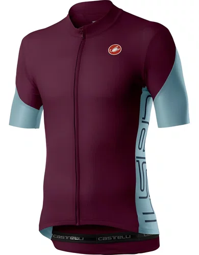 Camisa Ciclismo Castelli Masculino Entrata V - Bordô