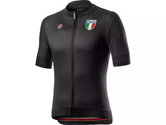 Camisa Ciclismo Castelli Masculino Italia 2.0 - Preto