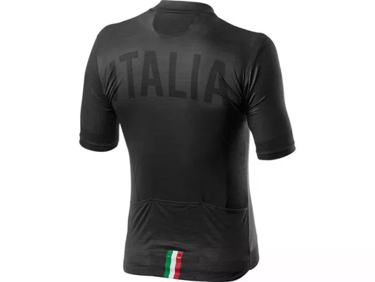 Camisa Ciclismo Castelli Masculino Italia 2.0 - Preto