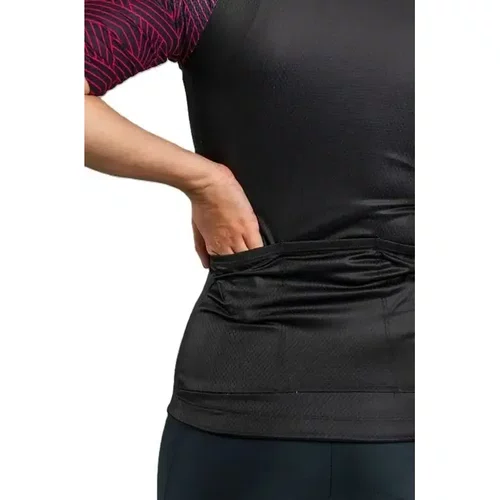 Camisa Ciclismo Free Force Feminina Basic Spinel Preto/Rosa