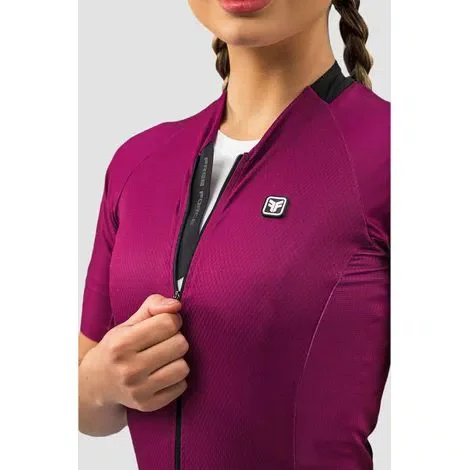 Camisa Ciclismo Free Force Feminina Start All Fit Wine Roxa