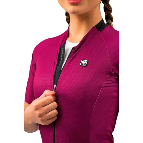 Camisa Ciclismo Free Force Feminina Start All Fit Wine Roxa