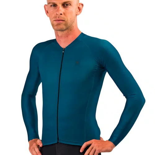 Camisa Free Force Masculina Manga Longa Training Azul