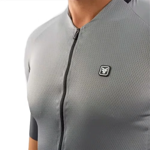Camisa Ciclismo Free Force Masculina Start All Fit Steel Gradient Cinza