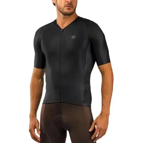 Camisa Ciclismo Free Force Masculina Training Blackout Preto