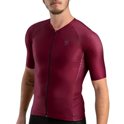 Camisa Ciclismo Free Force Masculina Training Bordo
