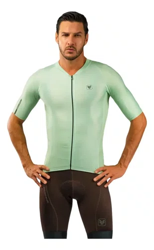 Camisa Ciclismo Free Force Masculina Training Mint Verde
