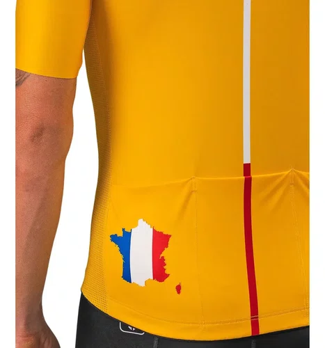 Camisa Ciclismo Free Force Masculina Training Tour Amarela