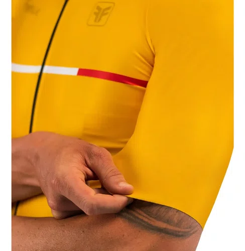 Camisa Ciclismo Free Force Masculina Training Tour Amarela