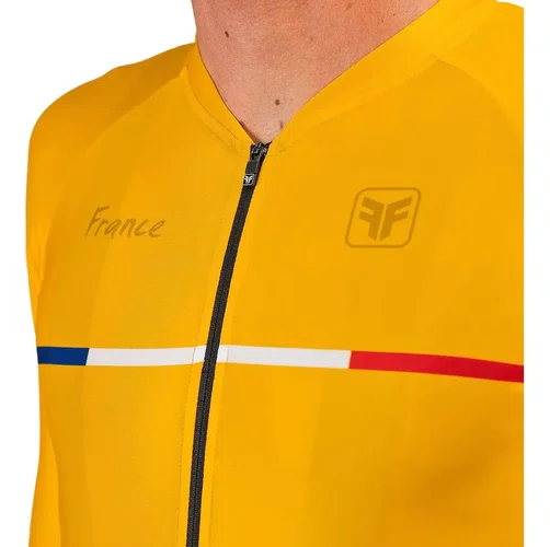Camisa Ciclismo Free Force Masculina Training Tour Amarela