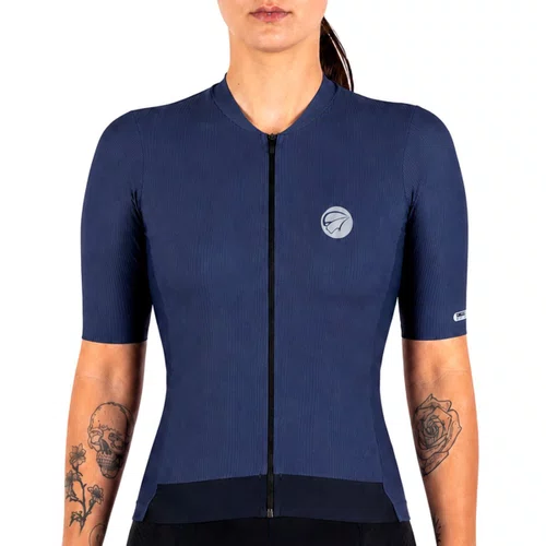 Camisa de Ciclismo Mauro Ribeiro Fiber 2.0 Feminina Azul