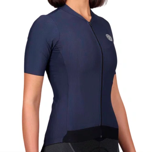 Camisa de Ciclismo Mauro Ribeiro Fiber 2.0 Feminina Azul