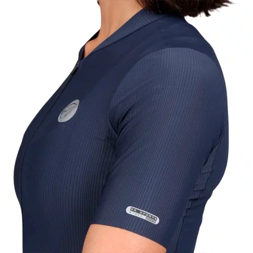 Camisa de Ciclismo Mauro Ribeiro Fiber 2.0 Feminina Azul