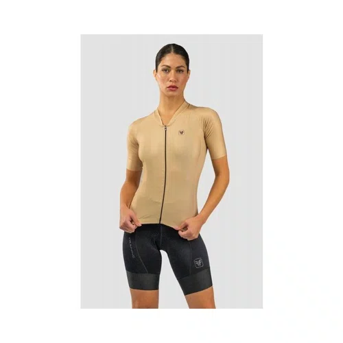 Camisa de Ciclismo Free Force Training Sand Feminina Bege