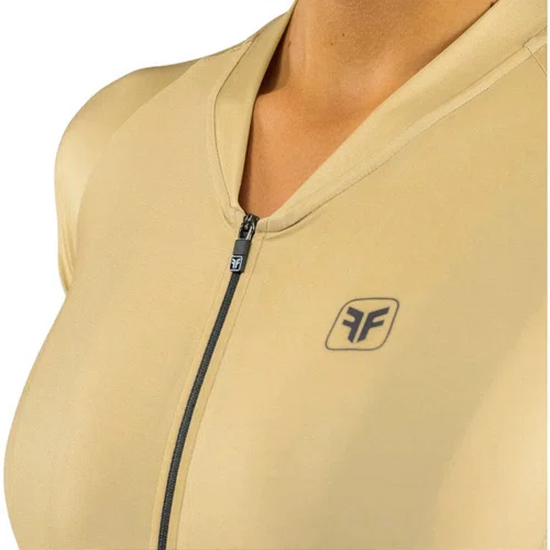 Camisa de Ciclismo Free Force Training Sand Feminina Bege