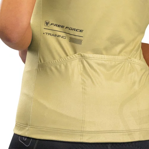 Camisa de Ciclismo Free Force Training Sand Feminina Bege
