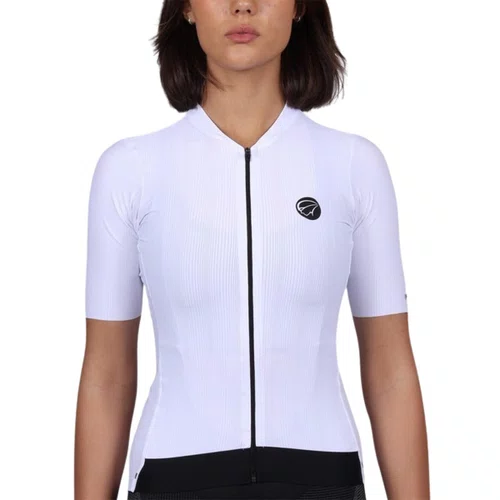 Camisa de Ciclismo Mauro Ribeiro Fiber 2.0 Feminina Branca